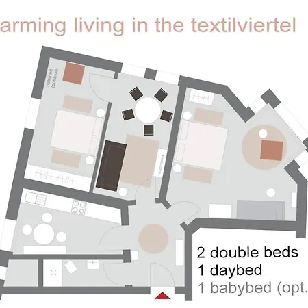 Charmante Stadtwohnung Im Textilviertel Augusta